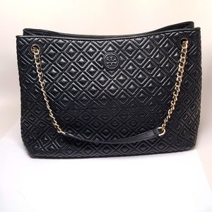 Tory Burch Quilted Fleming Tote Bag